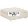1_Classic Natural Linen Slipcover for Skye Peyton Ottoman