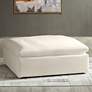 4_Classic Natural Linen Slipcover for Skye Peyton Ottoman more views