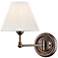 Classic No.1 10 1/2" High Distressed Bronze Wall Sconce