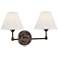 Classic No.1 10 1/2"H Distressed Bronze 2-Light Wall Sconce