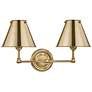 Classic No.1 12 1/4" High Aged Brass Wall Sconce