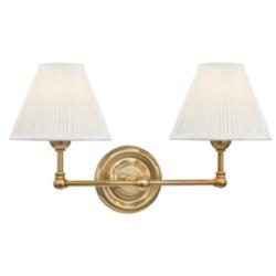 Classic No.1 12 1/4" High Aged Brass Wall Sconce
