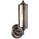 Classic No.1 12 1/4" High Distressed Bronze Tube Wall Sconce