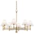 Classic No.1 40" Wide Aged Brass 8-Light Chandelier