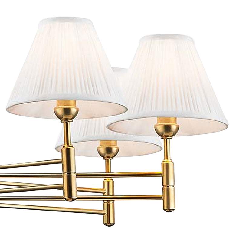 Image 3 Classic No.1 40" Wide Aged Brass 8-Light Chandelier more views