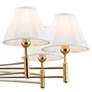 Classic No.1 40" Wide Aged Brass 8-Light Chandelier