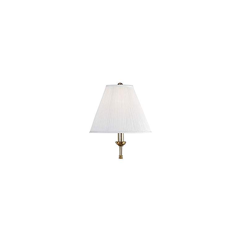 Image 2 Classic No.1 Aged Brass Adjustable Floor Lamp more views