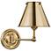 Classic No.1 Aged Brass Swing Arm Wall Lamp