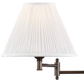 Image2 of Classic No.1 Distressed Bronze Plug-In Swing Arm Wall Lamp more views