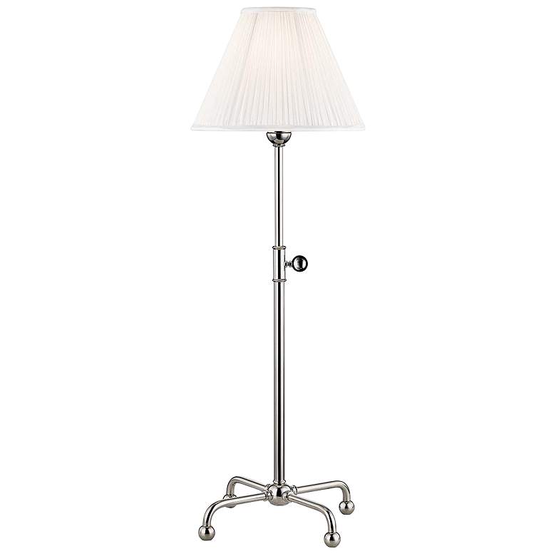 Image 1 Classic No.1 Polished Nickel Adjustable Table Lamp