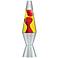 Classic Red and Yellow Silver Base Lava® Lamp
