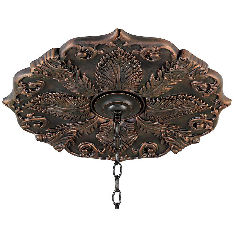 Image 1 Classic Roman Bronze 24" Wide Ceiling Medallion