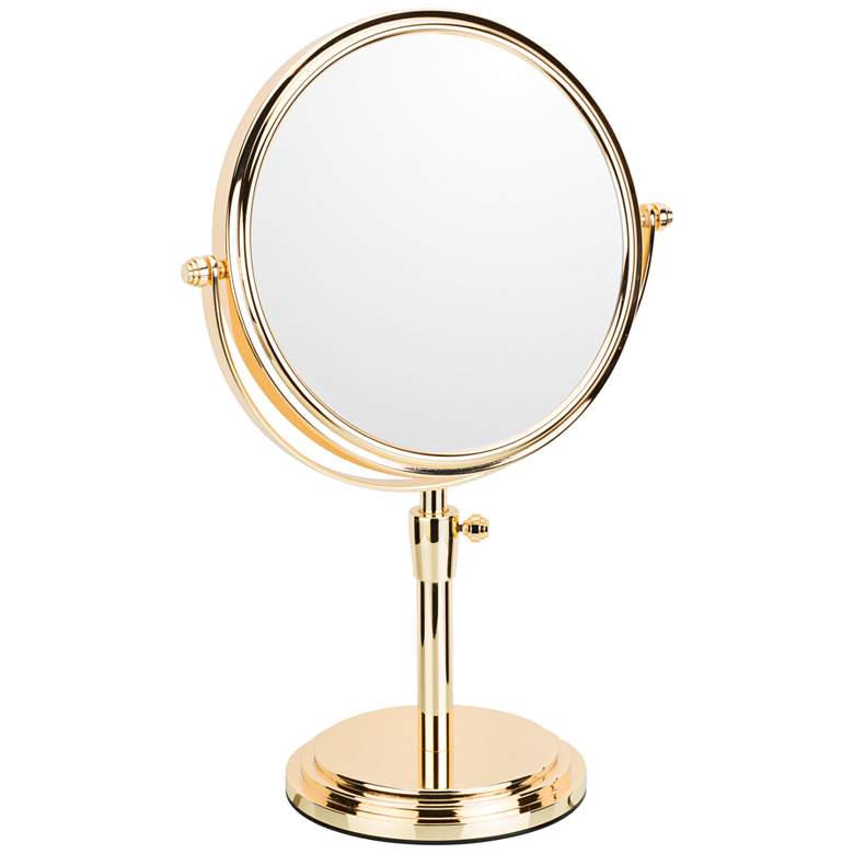 Image 1 Classic Rose Gold Adjustable Makeup Mirror