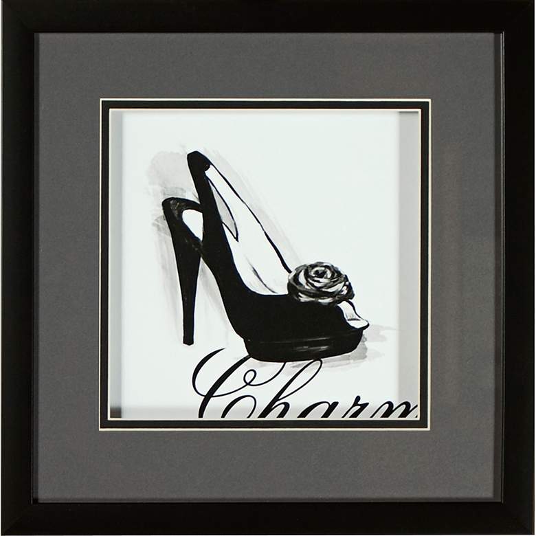 Image 1 Classic Stiletto II 14 inch Square Framed Wall Art
