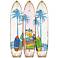 Classic Surfboard 47" Wide 3-Panel Screen/Room Divider