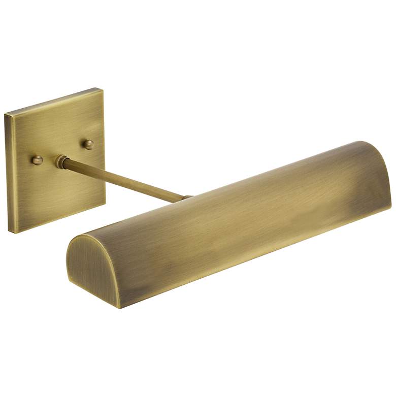Image 1 Classic Traditional 14" Wide Antique Brass LED Picture Light