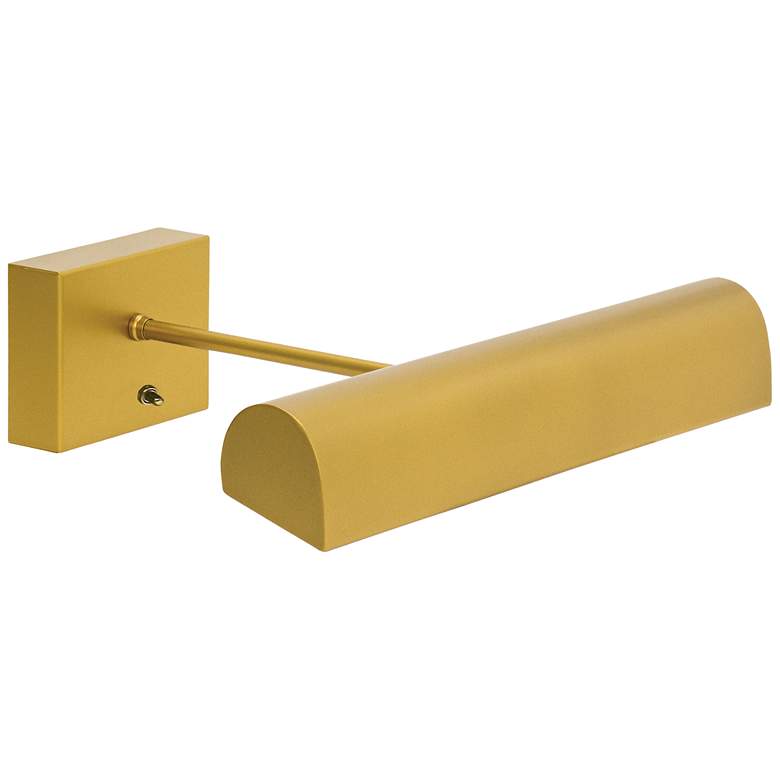 Image 1 Classic Traditional 14" Wide Gold Battery LED Picture Light