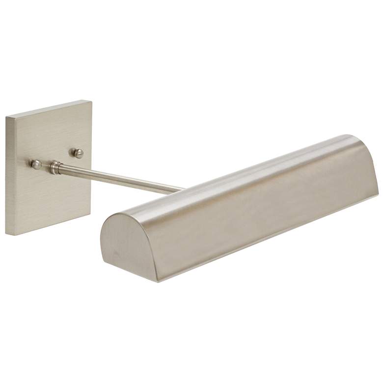 Image 1 Classic Traditional 14" Wide Satin Nickel LED Picture Light
