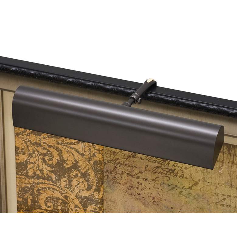 Image 1 Classic Traditional 18" Wide Mahogany Bronze Picture Light