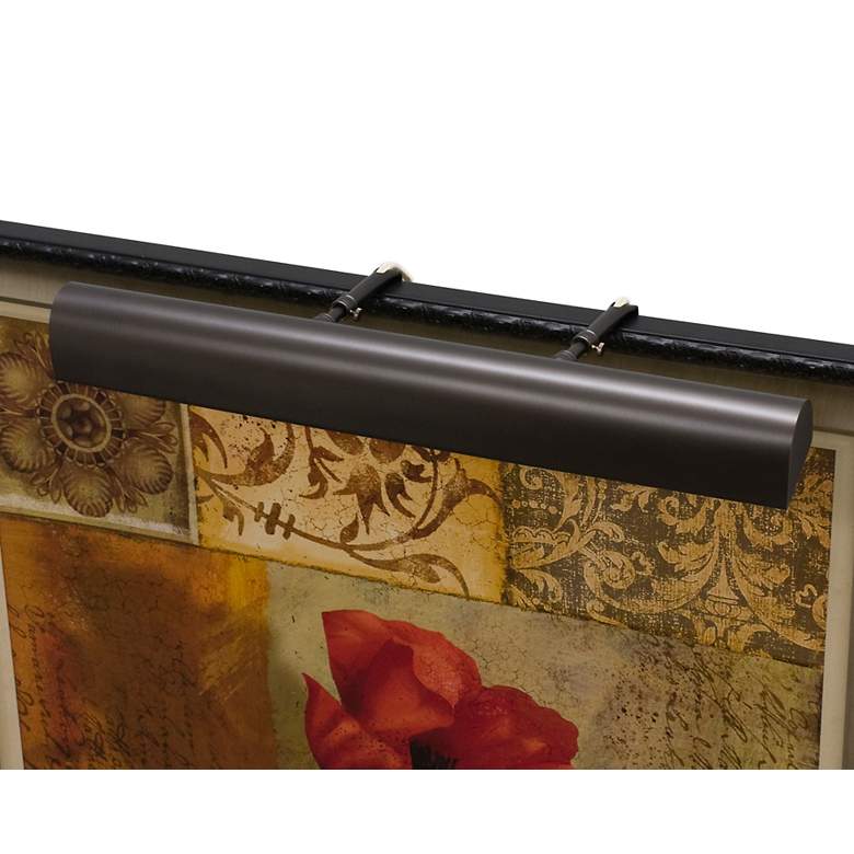 Image 1 Classic Traditional 24" Wide Mahogany Bronze Picture Light