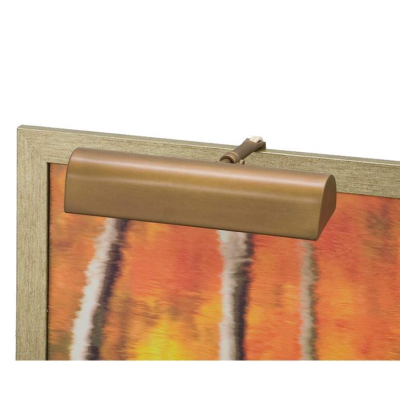 Image 1 Classic Traditional 9" Wide Weathered Brass Picture Light