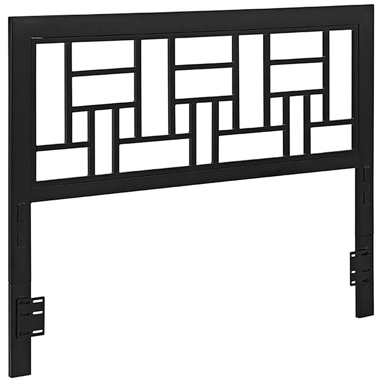 Image 1 Classica Black Metal Queen Headboard