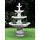Classical Finial 86" High Ivory Gray 4-Tier Outdoor Fountain