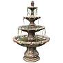 1_Classical Finial 86" High Relic Nebbia 4-Tier Outdoor Fountain