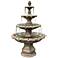 Classical Finial 86" High Relic Nebbia 4-Tier Outdoor Fountain