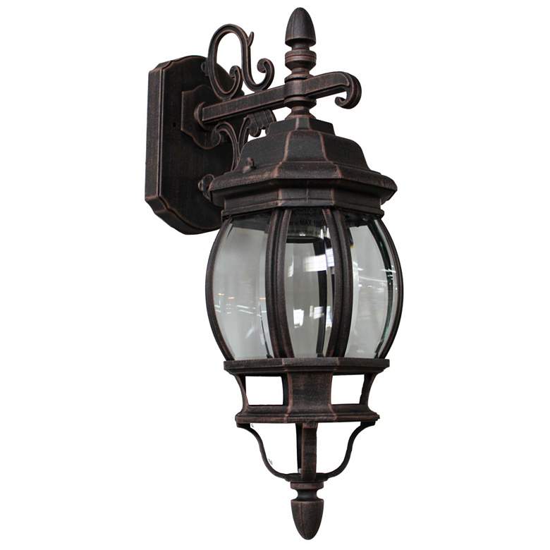Image 1 Classico 1-Light Rust Cast Aluminum Outdoor Wall Light