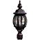 Classico 3-Light Rust Cast Aluminum Outdoor Post Light