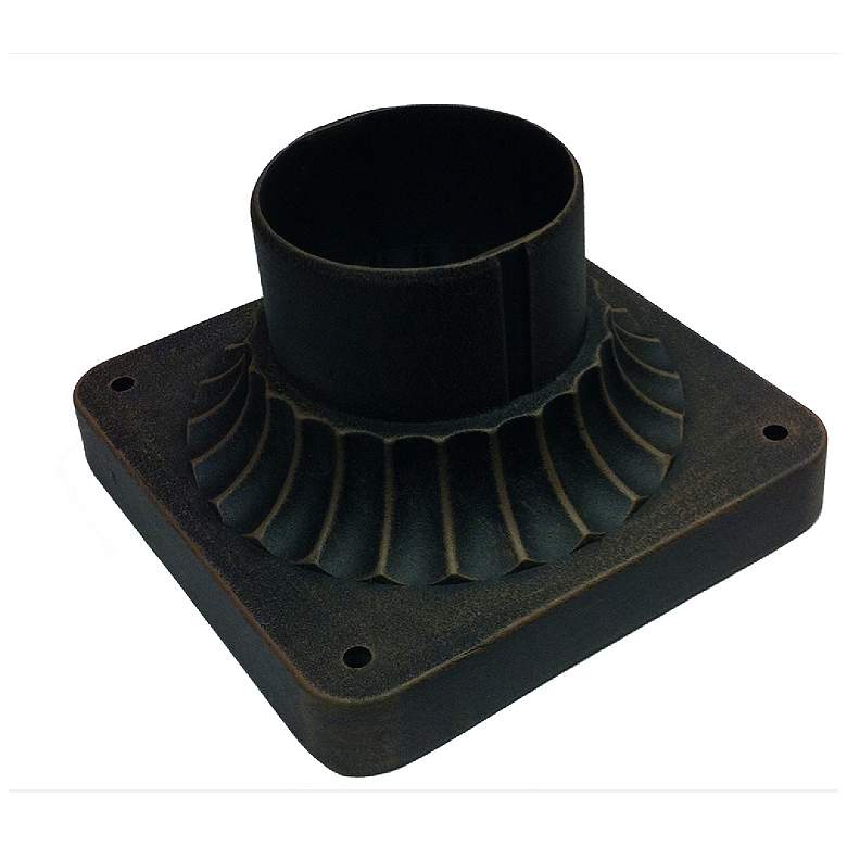 Image 1 Classico 6.5" Wide Rust Outdoor Post Fitter Mount