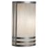 Classics 12" High Satin Pewter and Faux Alabaster Sconce