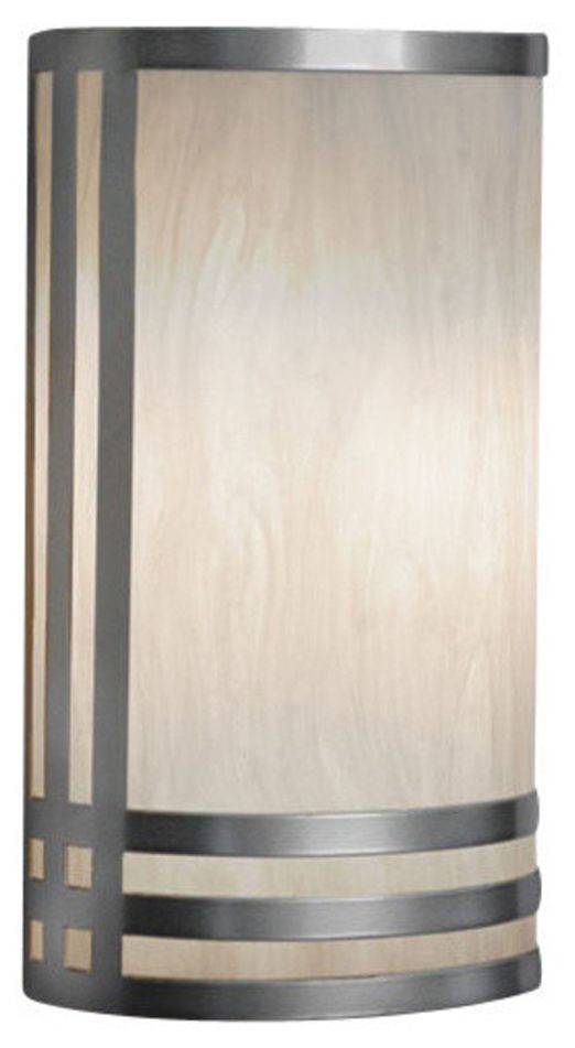 Classics 12" High Satin Pewter|Faux Alabaster Interior Sconce