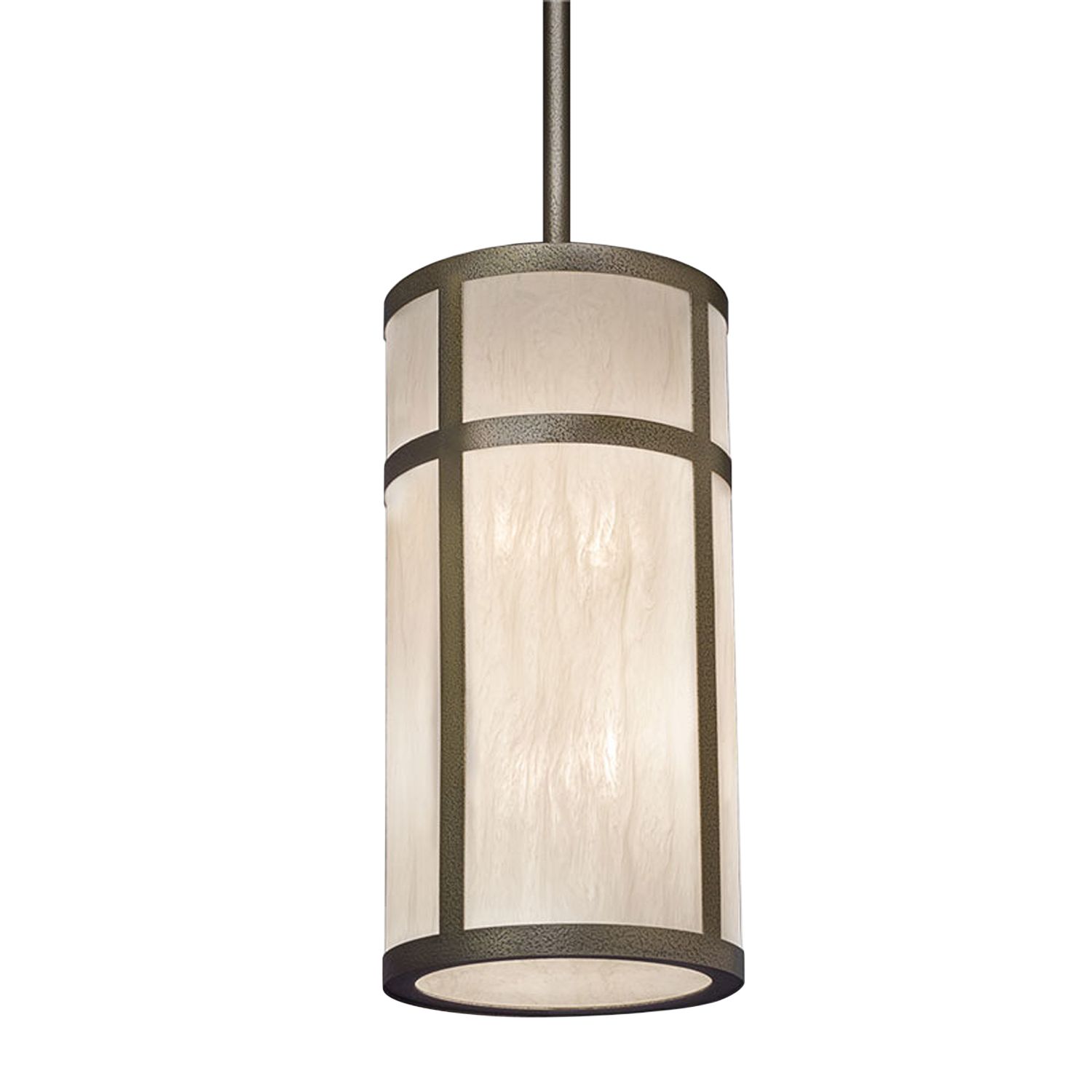 Classics 12" Wide Smokey Brass|Caramel Onyx Pendant 0-10V LED