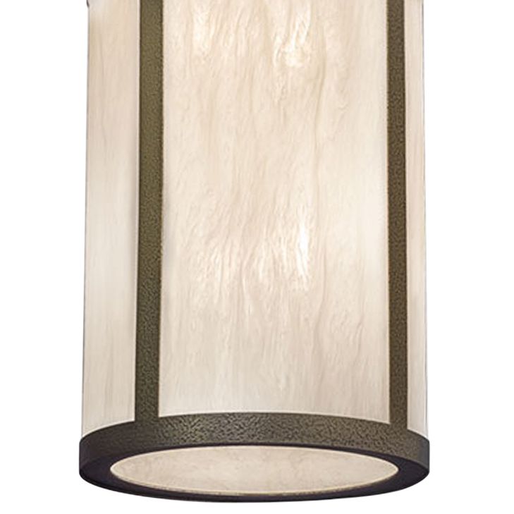 Image 2 Classics 12" Wide Smokey Brass|Caramel Onyx Pendant more views