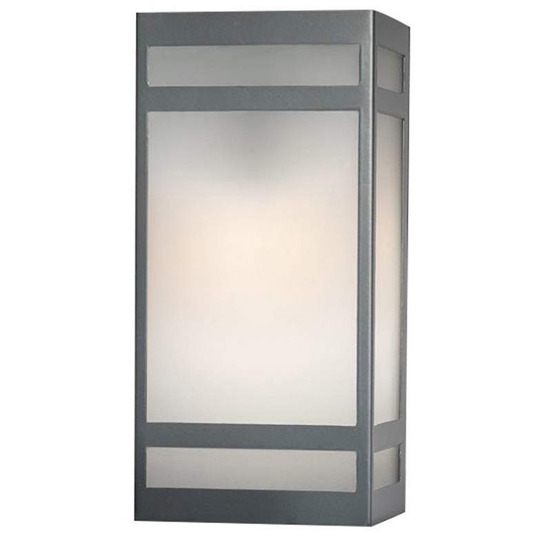 Image 1 Classics 13 3/4 inch Satin Pewter and Opal Acrylic Sconce LED