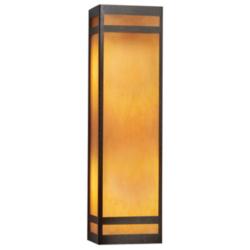 Classics 13 3/4&quot; Satin Pewter and Opal Acrylic Sconce