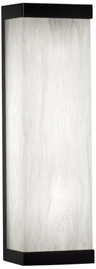 Classics 17.75" High Black|White Swirl Exterior Sconce LED