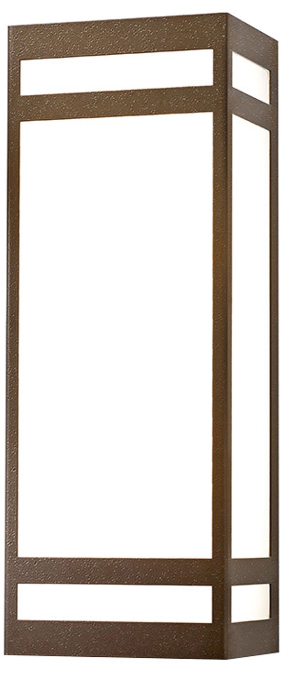 Classics 17.75" High Bronze Age|Opal Acrylic Interior Sconce