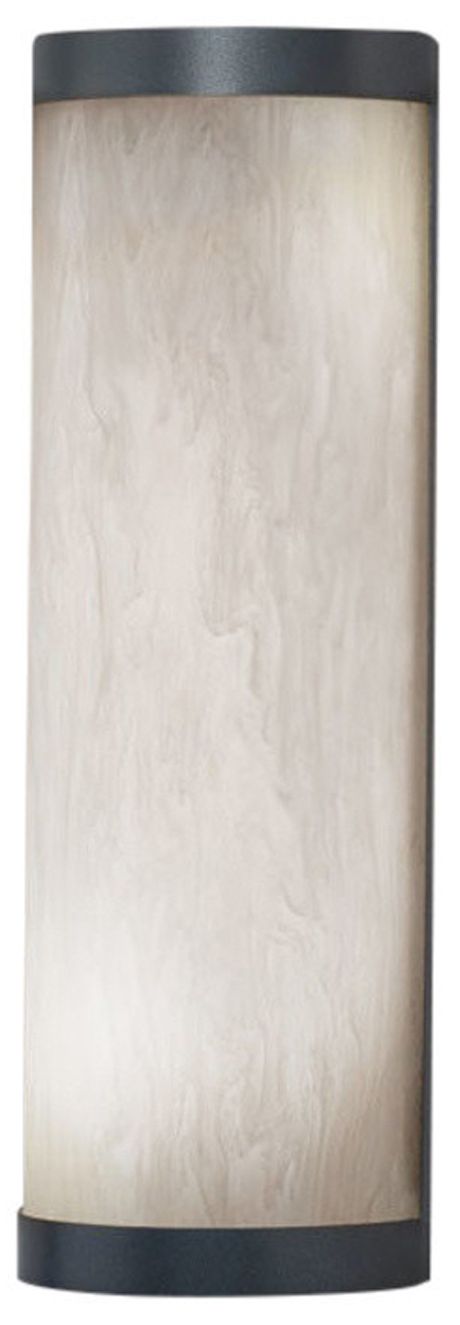 Classics 17.75" High Dark Iron|Faux Alabaster ADA Sconce 0-10V LED
