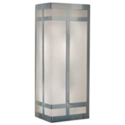 Classics 17 3/4&quot; Chrome and Opal Acrylic Exterior Sconce