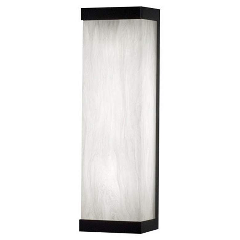 Image 1 Classics 17 3/4 inch High Black and White Swirl Sconce Triac LED