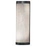 Classics 17 3/4"H Dark Iron and Faux Alabaster Sconce LED