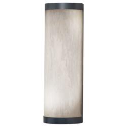 Classics 17 3/4&quot;H Dark Iron and Faux Alabaster Sconce LED
