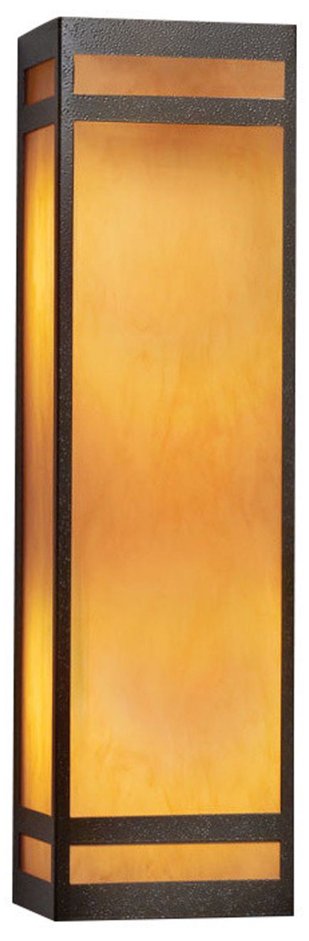 Classics 23.75" High Bronze Age|Tea Stained Interior Sconce 0-10V LED