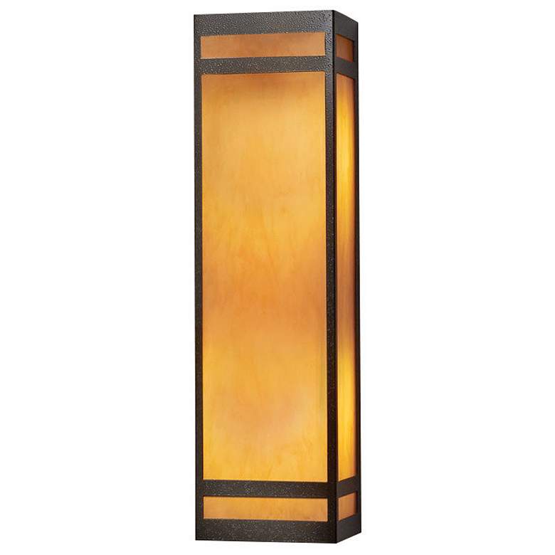 Image 1 Classics 23 3/4" Bronze Age and Tea Stained Sconce Triac LED