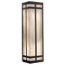 Classics 23 3/4" Dark Iron and Faux Alabaster Sconce LED