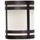 Classics 9 3/4"H Chestnut and Opal Acrylic Exterior Sconce