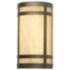 Classics 9 3/4"H Chestnut and Opal Acrylic Outdoor Sconce
